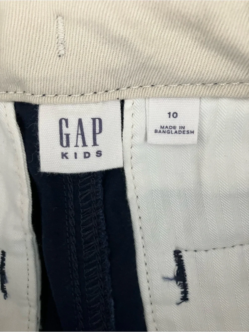 GAP Boys Navy Blue Cotton Chino Shorts